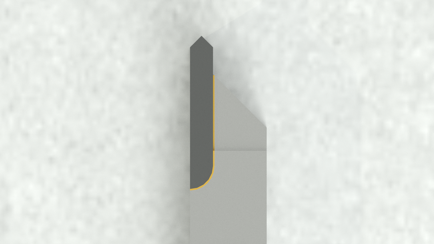 ネジ切り用 超硬ロウ付けバイト(T型ブランク)